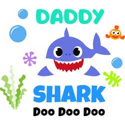 daddy shark svg, baby shark family svg, baby shark birthday family svg, shark family svg, shark svg, cut file-3