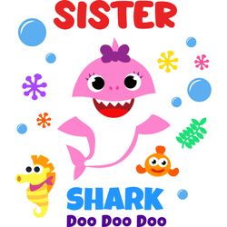 sister shark svg, baby shark family svg, baby shark birthday family svg, shark family svg, shark svg, cut file-6