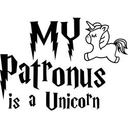my patronus is a unicorn svg, harry potter svg, harry potter logo svg, harry potter movie svg, hogwarts svg, cut file
