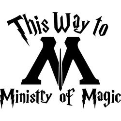 this way to ministry of magic svg, harry potter svg, harry potter logo svg, harry potter movie svg, hogwart svg