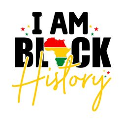 i am black history svg, juneteenth logo svg, black girl svg, juneteenth design, african american svg, month svg