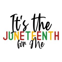 it's the juneteenth for me svg, juneteenth logo svg, black girl svg, juneteenth design, african american svg, month svg