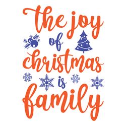 the joy christmas family svg, christmas svg, christmas logo svg, merry christmas svg, digital download
