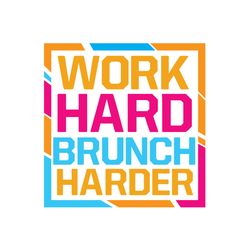 work hard brunch harder svg, christmas svg, christmas logo svg, merry christmas svg, digital download