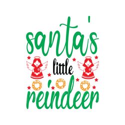 santa's little reindeer svg, christmas svg, christmas logo svg, merry christmas svg, digital download