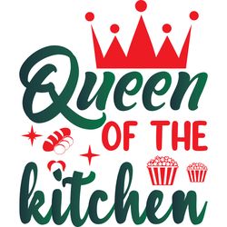 queen of the kitchen svg, christmas svg, christmas logo svg, merry christmas svg, digital download