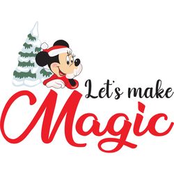 let's make magic svg, christmas svg, christmas logo svg, merry christmas svg, digital download