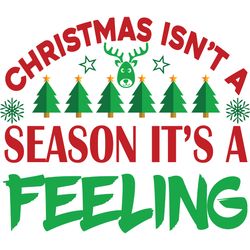 christmas isn't a season it's a feeling svg, christmas svg, christmas logo svg, merry christmas svg, digital download