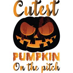 cutest pumpkin on the pitch svg, halloween svg, halloween t-shirt design, happy halloween svg, digital download