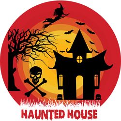 haunted house svg, halloween svg, halloween t-shirt design, happy halloween svg, digital download