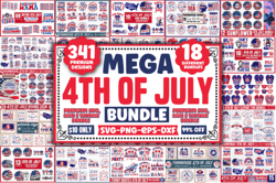 mega 4th of july bundle, 4th of july bundle svg file, 4th of july svg, 4th of july logo svg, digital download