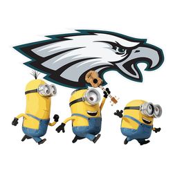 minions team philadelphia eagles nfl svg, football team svg, nfl team svg, sport svg, digital download