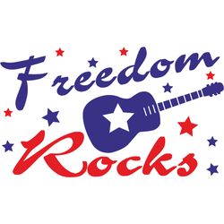 freedom rocks svg, 4th of july svg, happy 4th of july svg, independence day svg, digital download