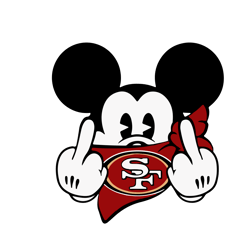 Mickey San Francisco 49ers Svg, San Francisco 49ers svg, Football Teams Svg, N F L Teams Svg, Sport Svg, Cricut File