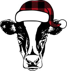 Christmas heifer cow Svg, Buffalo Plaid Christmas Svg, Christmas Svg, Buffalo Plaid logo Svg, Christmas logo, Cut file