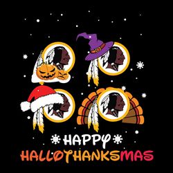 happy hallothanksmas washington redskins nfl svg, football team svg, nfl team svg, sport svg, digital download