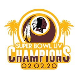 super bowl liv champions washington redskins nfl svg, football team svg, nfl team svg, sport svg, digital download