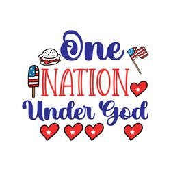 one nation under god svg, 4th of july svg, independence day svg, happy 4th of july svg, digital download