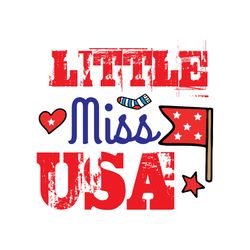 little miss usa svg, 4th of july svg, happy 4th of july svg, independence day svg, digital download