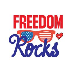 freedom rocks svg, 4th of july svg, happy 4th of july svg, holiday svg, digital download
