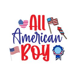 all american boy svg, 4th of july svg, happy 4th of july svg, independence day svg, cut file