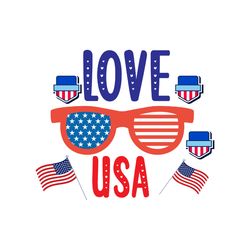love usa svg, 4th of july svg, happy 4th of july svg, independence day svg, cut file