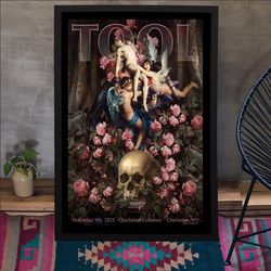 tool november 4, 2023 charleston coliseum charleston, wv poster rock band poster