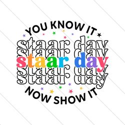 you know it now shows it staar day svg file digital