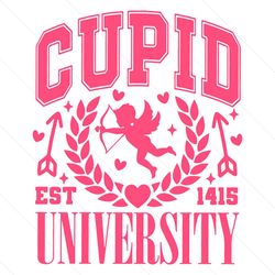 cupid university valentines est 1415 svg file digital