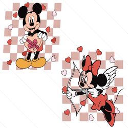 mickey minnie cartoon in love couple svg instant download