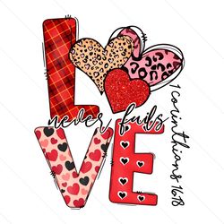 love never fails faith valentines day png instant download