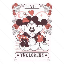 mickey minnie cartoon the lovers svg file digital