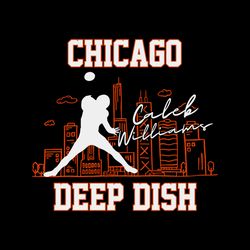 caleb williams chicago deep dish svg file digital