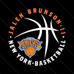 jalen brunson 11 new york basketball svg file digital