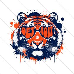 detroit baseball tiger logo svg file digital