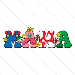 groovy super mario mama svg file digital