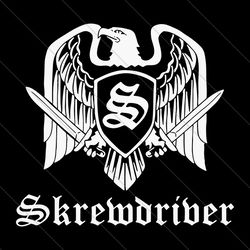 skrewdrivers punk rock band logo svg file digital