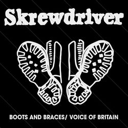 skrewdriver boots and braces voice of britain svg file digital