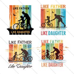 like father like daughter png bundle file digital