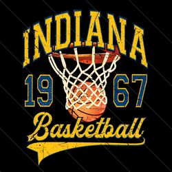 vintage indiana basketball 1967 png file digital