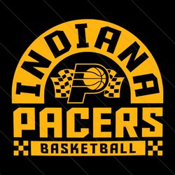 checkered indiana pacers basketball svg file digital