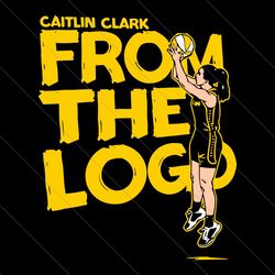 caitlin clark from the logo wnba indiana fever player svg file digital