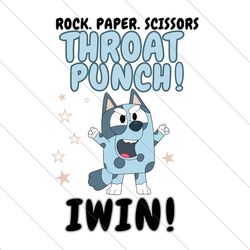 muffin rock paper scissors throat punch i win svg file digital