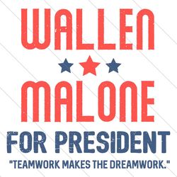 wallen malone for president funny presidential election svg file digital