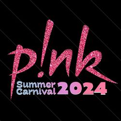 glitter pink summer carnival 2024 png file digital