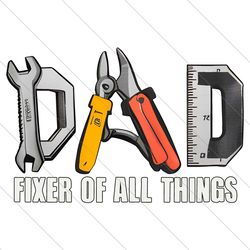 dad fixer of all things dad tools png file digital