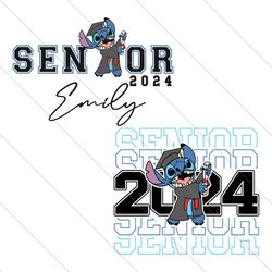 custom stitch graduation senior 2024 svg file digital