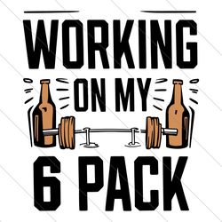 funny working on my 6 pack svg file digital