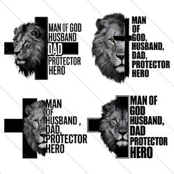 man of god husband dad protector hero png bundle file digital