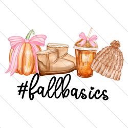 retro fall basics autumn coffee png file digital